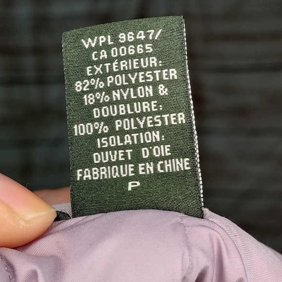 Eddie Bauer vest goose down quilted lavender lilac purple zip closure pockets S - Picture 9 of 13